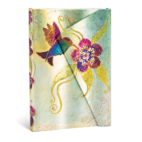 Hummingbird Mini Lined Hardcover Journal - Whimsical Creations Paperblanks 9781439722343 book cover