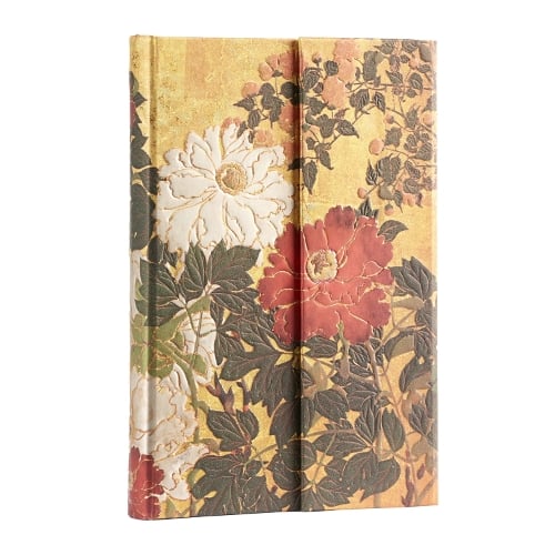 Natsu (Rinpa Florals) Mini Lined Hardback Journal (Wrap Closure) - Rinpa Florals Paperblanks 9781439796115 book cover