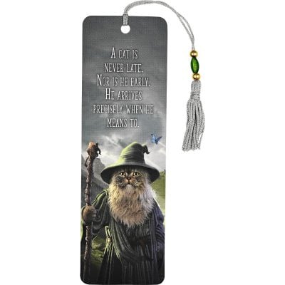 Beaded Catgalf Bookmark 9781441345271 book cover