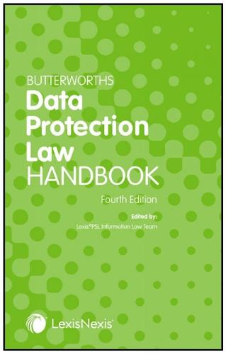 Butterworths Data Protection Law Handbook Anthony Taylor, Adam Gillert 9781474326322 book cover