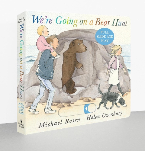 We're Going on a Bear Hunt: Pull, Slide and Play!: Interactive board book edition of the classic bestseller - We're Going on a Bear Hunt (Board book) Michael Rosen, Helen Oxenbury 9781529525915 book cover