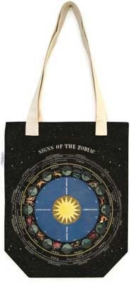 Black Zodiac signs cloth bag (Tote bag) 9781635446951 book cover