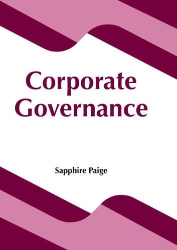 Corporate Governance Sapphire Paige 9781682859780 book cover