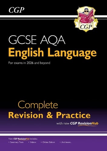 New GCSE English Language AQA Complete Revision & Practice with CGP RevisionHub: for exams from 2026 CGP Books 9781782944140 book cover