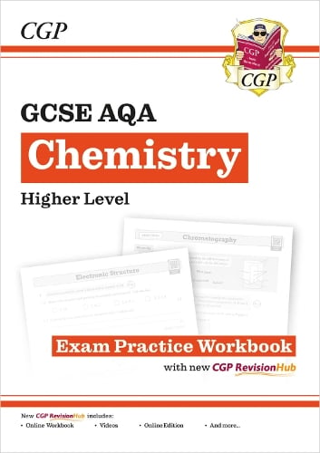 New GCSE Chemistry AQA Higher Exam Practice Workbook with CGP RevisionHub - CGP AQA GCSE Chemistry CGP Books 9781782944935 book cover