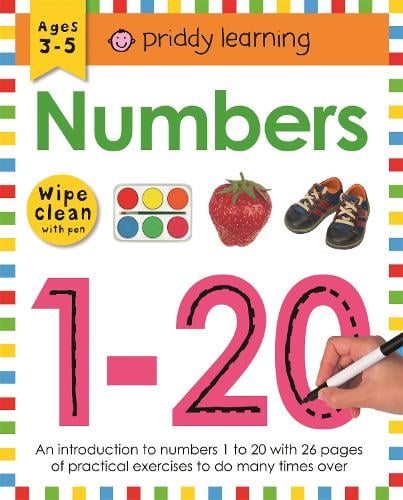 Numbers 1-20 - Wipe Clean Workbooks (Spiral bound) Priddy Books, Roger Priddy 9781783416042 book cover