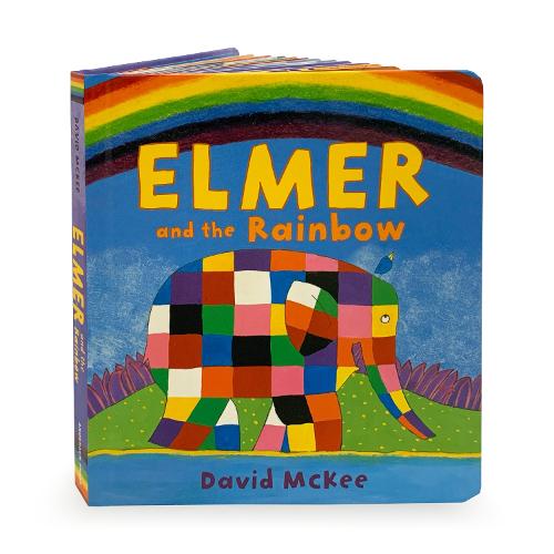 Elmer and the Rainbow: Board Book (Board book) David McKee 9781783444243 book cover