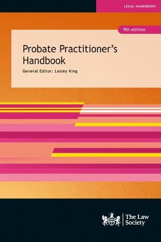 Probate Practitioner's Handbook Professor Lesley King 9781784461669 book cover