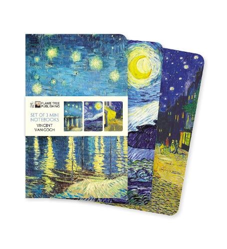 Vincent van Gogh Set of 3 Mini Notebooks - Mini Notebook Collections Flame Tree Studio 9781787559127 book cover