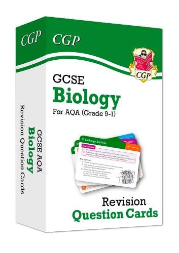GCSE Biology AQA Revision Question Cards - Q&A cards for quick practice - CGP AQA GCSE Biology CGP Books 9781789080520 book cover