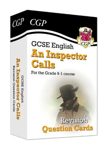 GCSE English - An Inspector Calls Revision Question Cards - CGP GCSE English Literature Cards CGP Books 9781789083446 book cover
