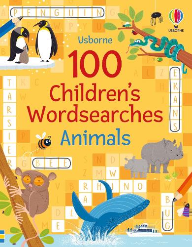 100 Children's Wordsearches: Animals - Puzzles, Crosswords and Wordsearches Phillip Clarke, The Boy Fitz Hammond 9781801312073 book cover