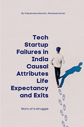 Tech Startup Failures in India Causal Attributes Life Expectancy and Exits Kalyanasundaram Ganesaraman 9781805249962 book cover