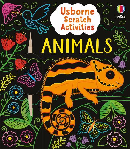 Usborne Scratch Activities Animals - Usborne Scratch Activities Rosie Dickins, Klara Hawkins 9781835408513 book cover