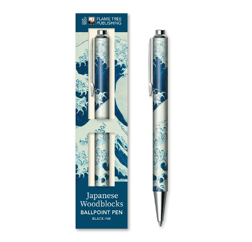 Katsushika Hokusai: The Great Wave Boxed Decorative Ballpoint Pen - Boxed Ballpoint Pens Flame Tree Studio 9781835621912 book cover