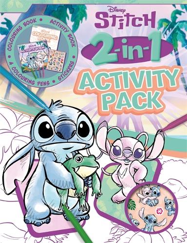 Disney Stitch: 2-in-1 Activity Pack - Colouring book, activity book, 4 colouring pens and stickers Walt Disney 9781836503866 book cover