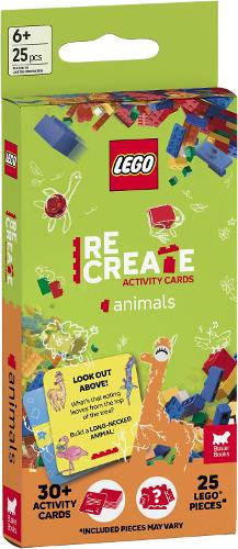 LEGO Books: ReBuild Activity Cards: Animals (with over 30 activity cards and 25 LEGO elements) LEGO®, Buster Books 9781837250622 book cover