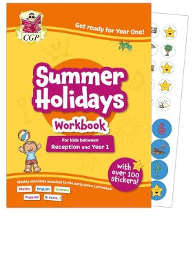 CGP Summer Holidays Activity Workbook - for kids between Reception and Year 1 (ages 4-5) - CGP Holiday Workbooks CGP Books 9781837742189 book cover