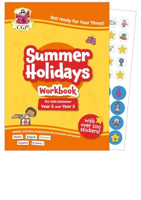 CGP Summer Holidays Activity Workbook - for kids between Year 2 and Year 3 (ages 6-7) - CGP Holiday Workbooks CGP Books 9781837742202 book cover