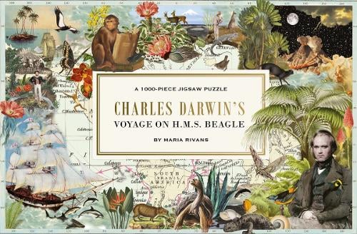 Charles Darwins Voyage 1000 Piece Jigsaw Puzzle (Jigsaw) Maria Rivans 9781837760534 book cover