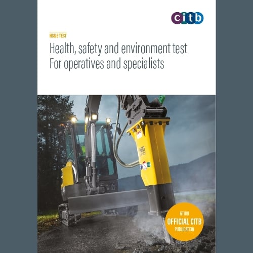 Health, safety and environment test for operatives and specialists: GT100-V14.1 Construction Industry Training Board (CITB) 9781857515893 book cover