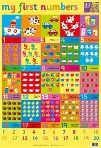 My First Numbers - Wallcharts (Wallchart) Igloo Books Ltd 9781859971192 book cover
