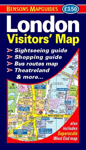London Visitors' Map (Sheet map, folded) Bensons MapGuides 9781898929642 book cover