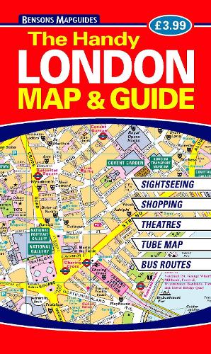 The Handy London Map & Guide Bensons MapGuides 9781898929673 book cover