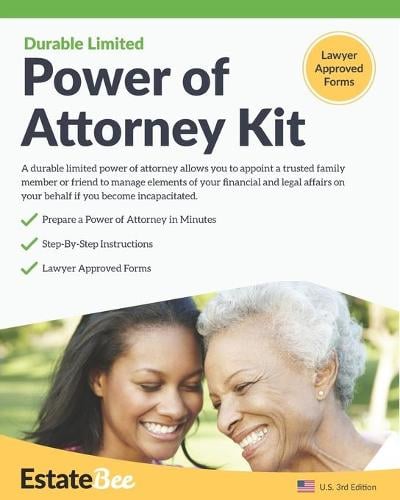 Durable Limited Power of Attorney Kit: Make Your Own Power of Attorney in Minutes - Estate Planning Series (United States) 14 Estatebee 9781913889036 book cover