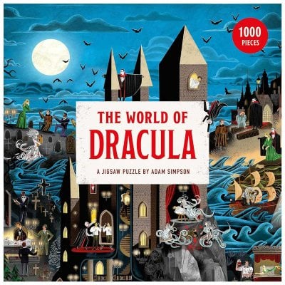 World Of Dracula 1000 Piece Jigsaw Puzzle (Jigsaw) Adam Simpson, Roger Luckhurst 9781913947774 book cover