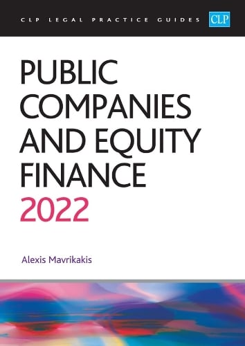 Public Companies and Equity Finance - CLP Alexis Mavrikakis 9781914219771 book cover