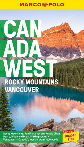 Canada West Marco Polo Pocket Travel Guide - with pull out map: Vancouver and the Rockies - Marco Polo Pocket Guides Marco Polo 9781914515934 book cover