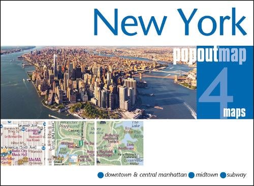 New York PopOut Map - pocket size, pop up map of new york city - PopOut Maps (Sheet map, folded) PopOut Maps 9781914515972 book cover