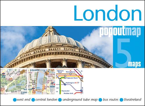 London PopOut Map: Pocket-size, pop up city map of London - PopOut Maps (Sheet map, folded) PopOut Maps 9781917131155 book cover