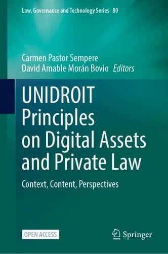UNIDROIT Principles on Digital Assets and Private Law: Context, Content, Perspectives - Law, Governance and Technology Series Carmen Pastor Sempere, David Amable Morán Bovio 9783032110008 book cover
