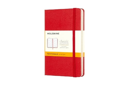 Moleskine Pocket Ruled Hardcover Notebook Red - Moleskine Classic Moleskine 9788862930000 book cover
