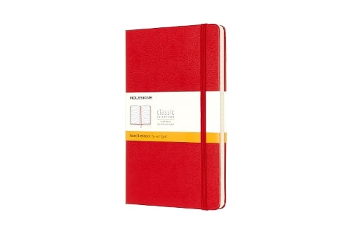 Moleskine Large Ruled Notebook Red - Moleskine Classic Moleskine Staff 9788862930048 book cover