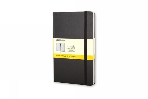 Moleskine Large Squared Hardcover Notebook Black - Moleskine Classic Moleskine Staff 9788883701139 book cover