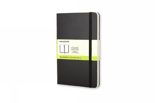 Moleskine Large Plain Notebook Black - Moleskine Classic 9788883701146 book cover