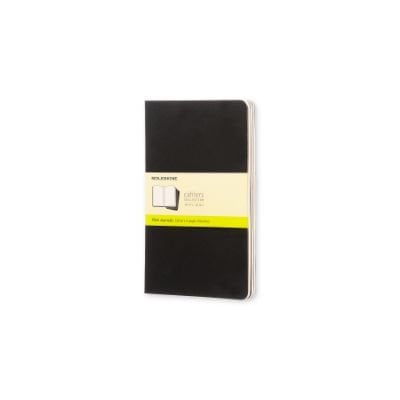 Moleskine Plain Cahier L - Black Cover (3 Set) - Moleskine Cahier Moleskine 9788883704970 book cover